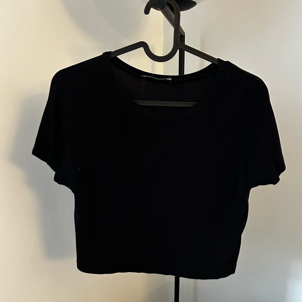 Zara Black Crop Top - Size Small
